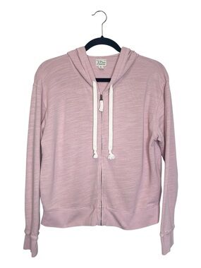 J. Crew Cropped Full Zip hoodie in vintage cotton Terry size Medium
